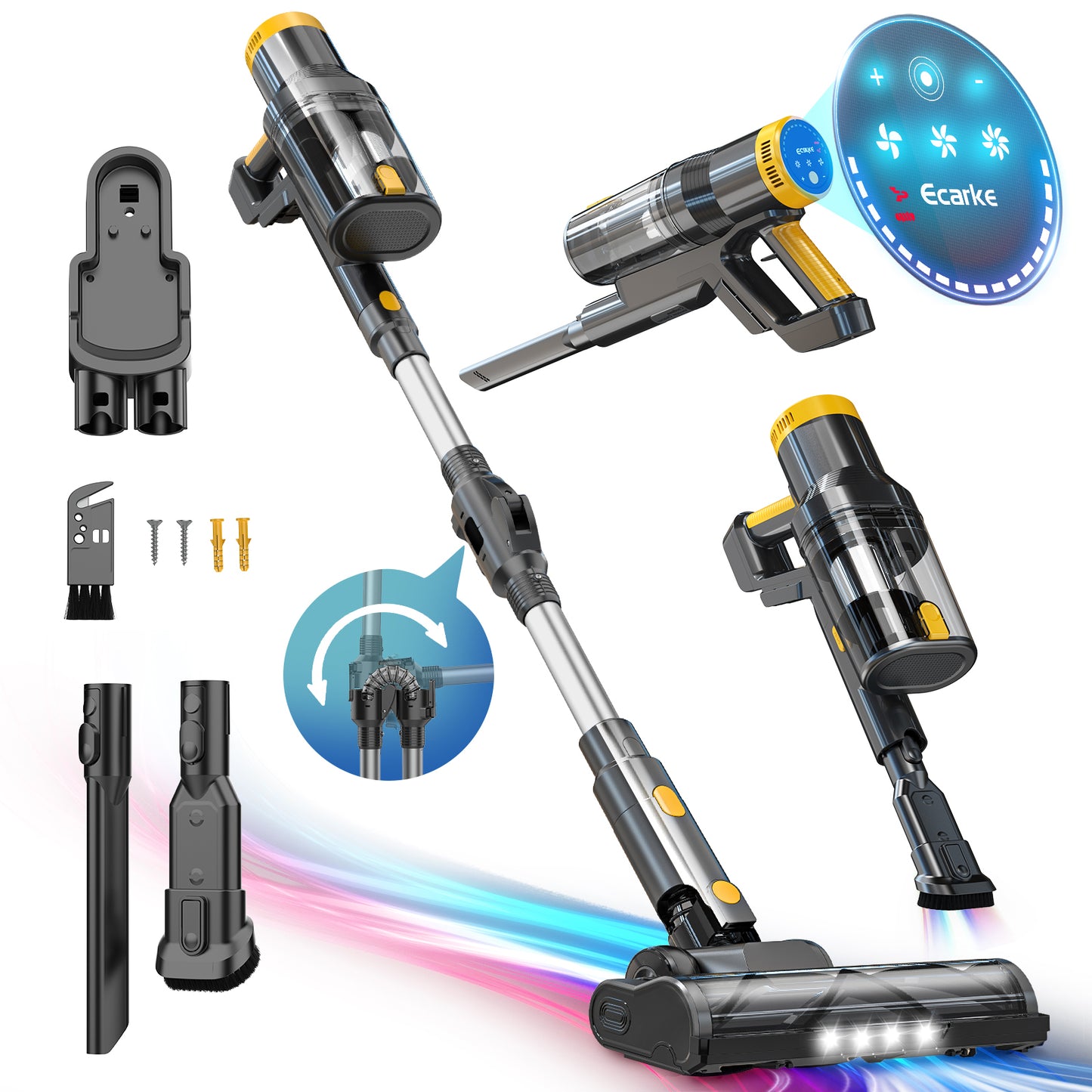 Ecarke Cordless Vacuum Cleaner for DeWALT 20v MAX Battery
