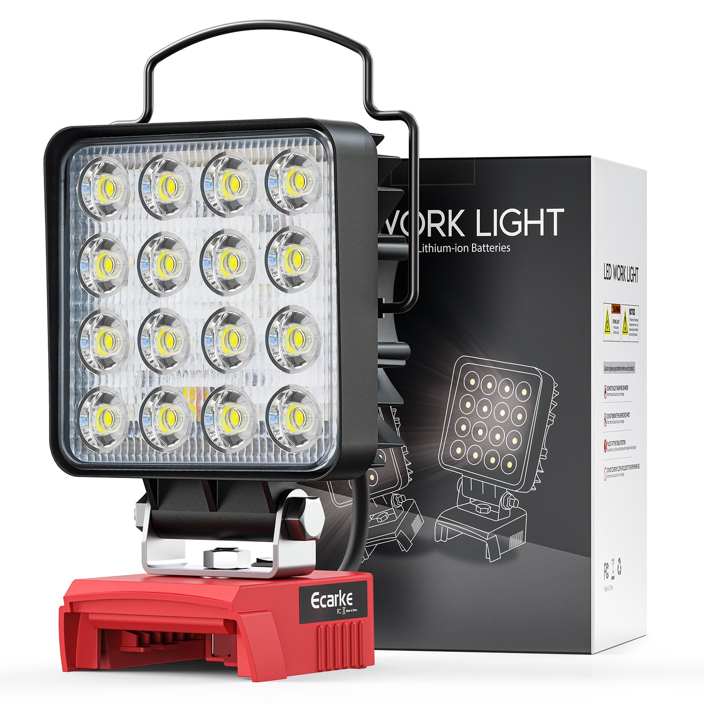 Ecarke 4800LM LED Work Light for Milwaukee m18 Battery Flashlight