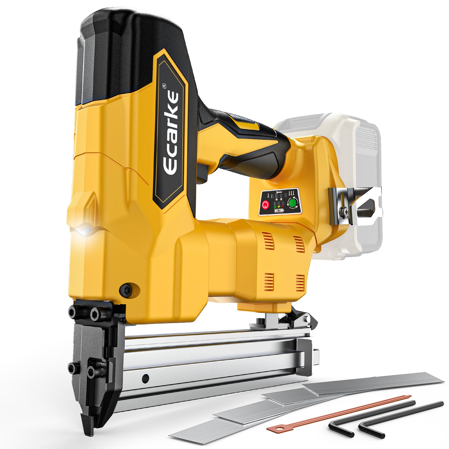 Ecarke 18GA Cordless Brad Nailer for Dewalt 20V MAX Battery