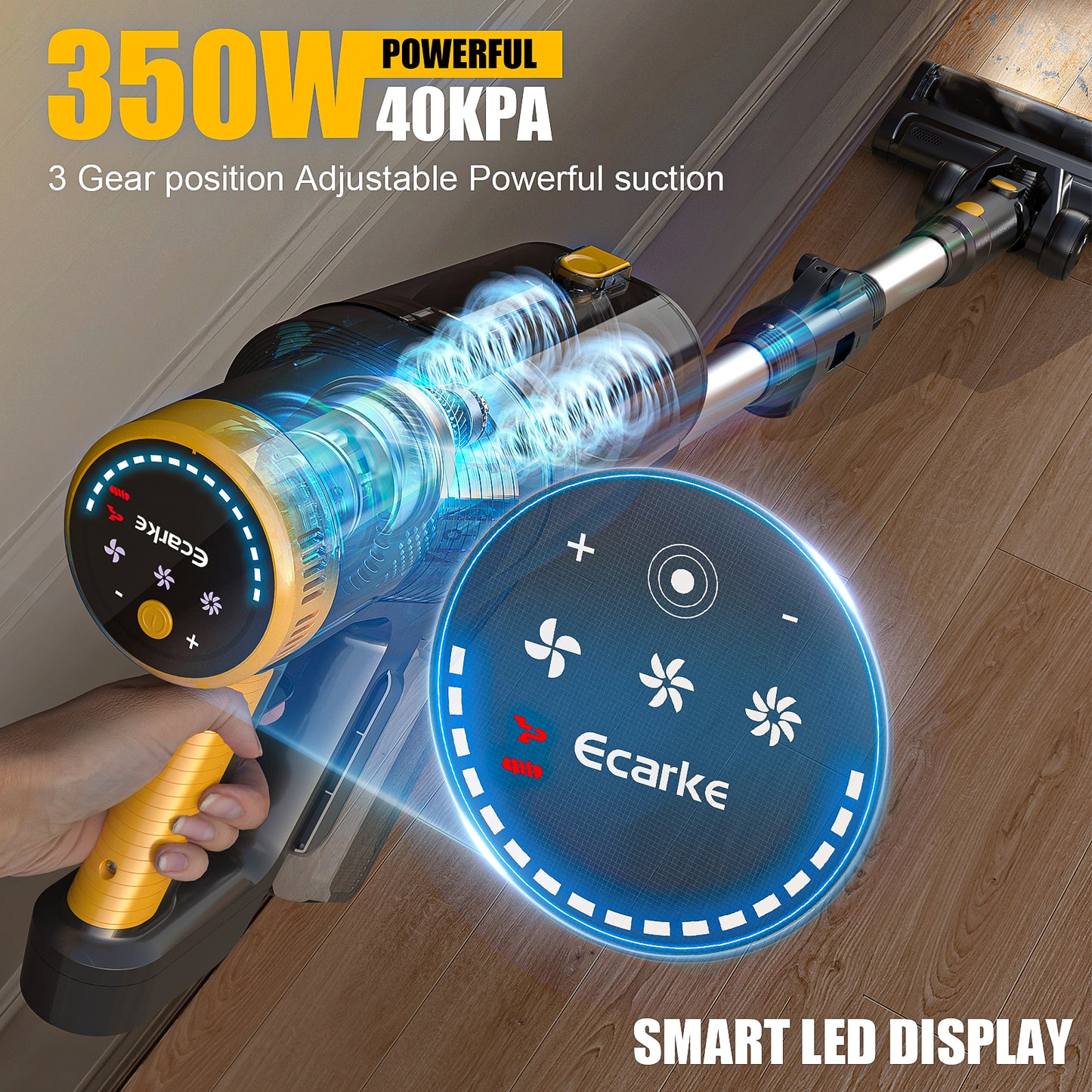 Ecarke Cordless Vacuum Cleaner for DeWALT 20v MAX Battery