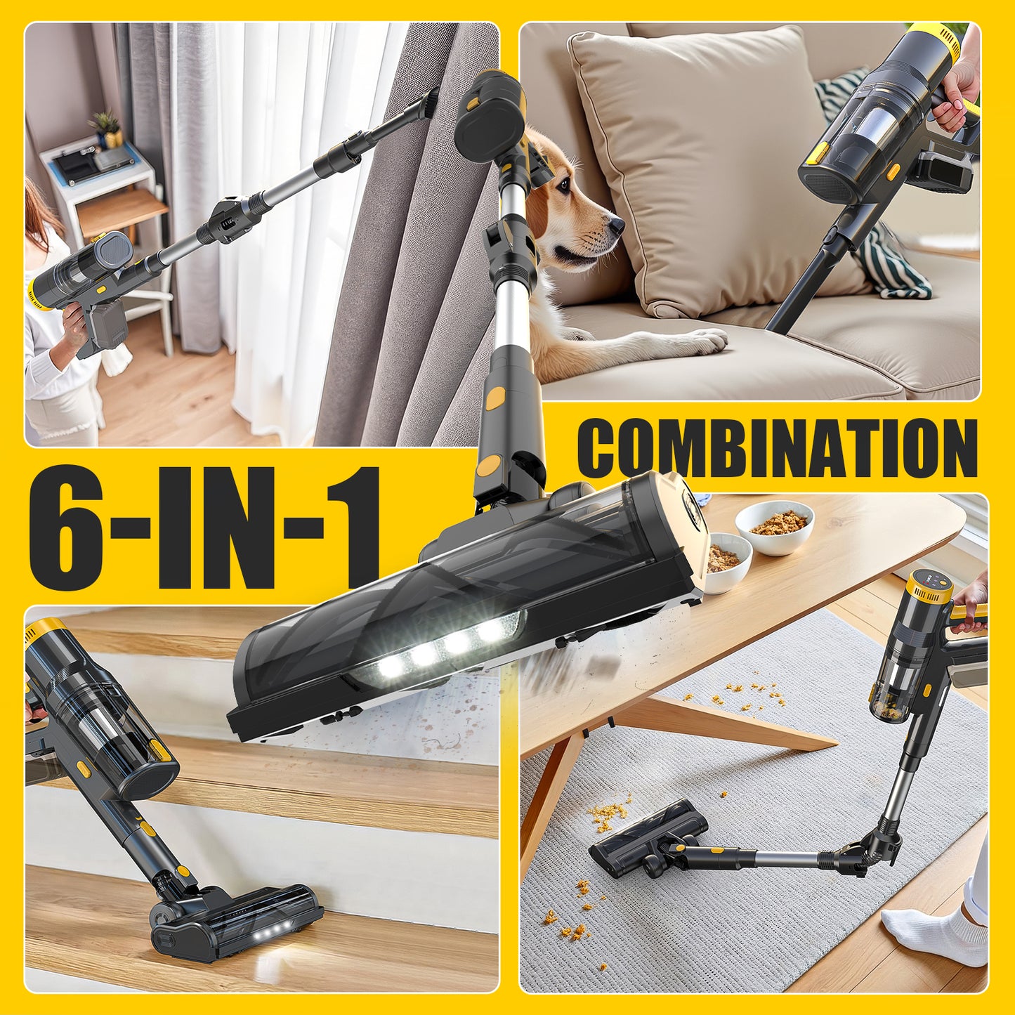 Ecarke Cordless Vacuum Cleaner for DeWALT 20v MAX Battery