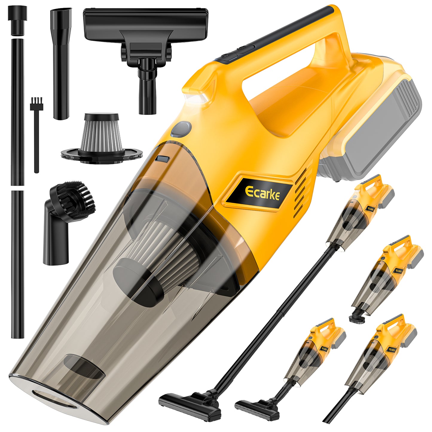 Ecarke Cordless Vacuum Cleaner Compatible with DeWALT 20v Battery