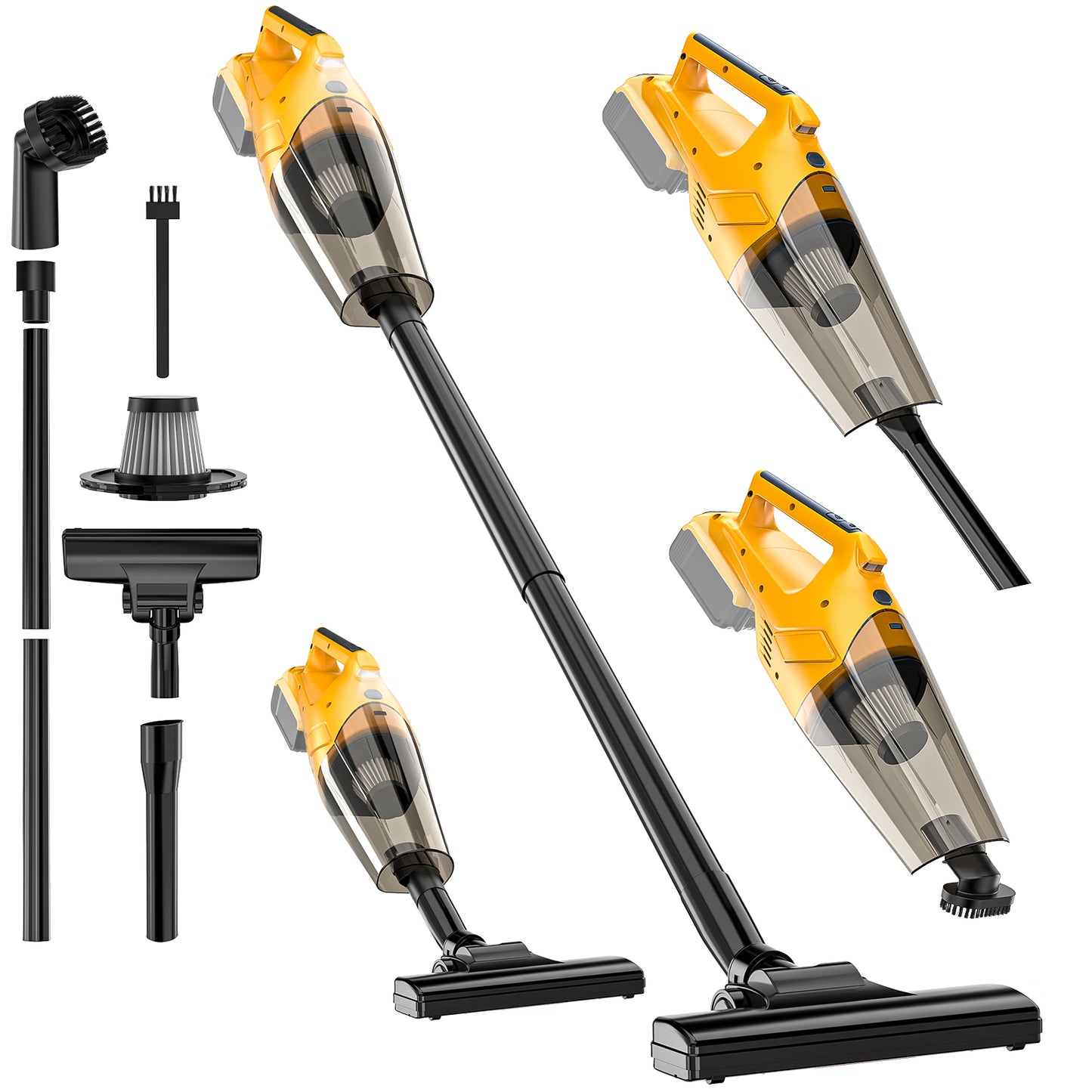 Ecarke Cordless Vacuum Cleaner for DeWALT 20v Battery