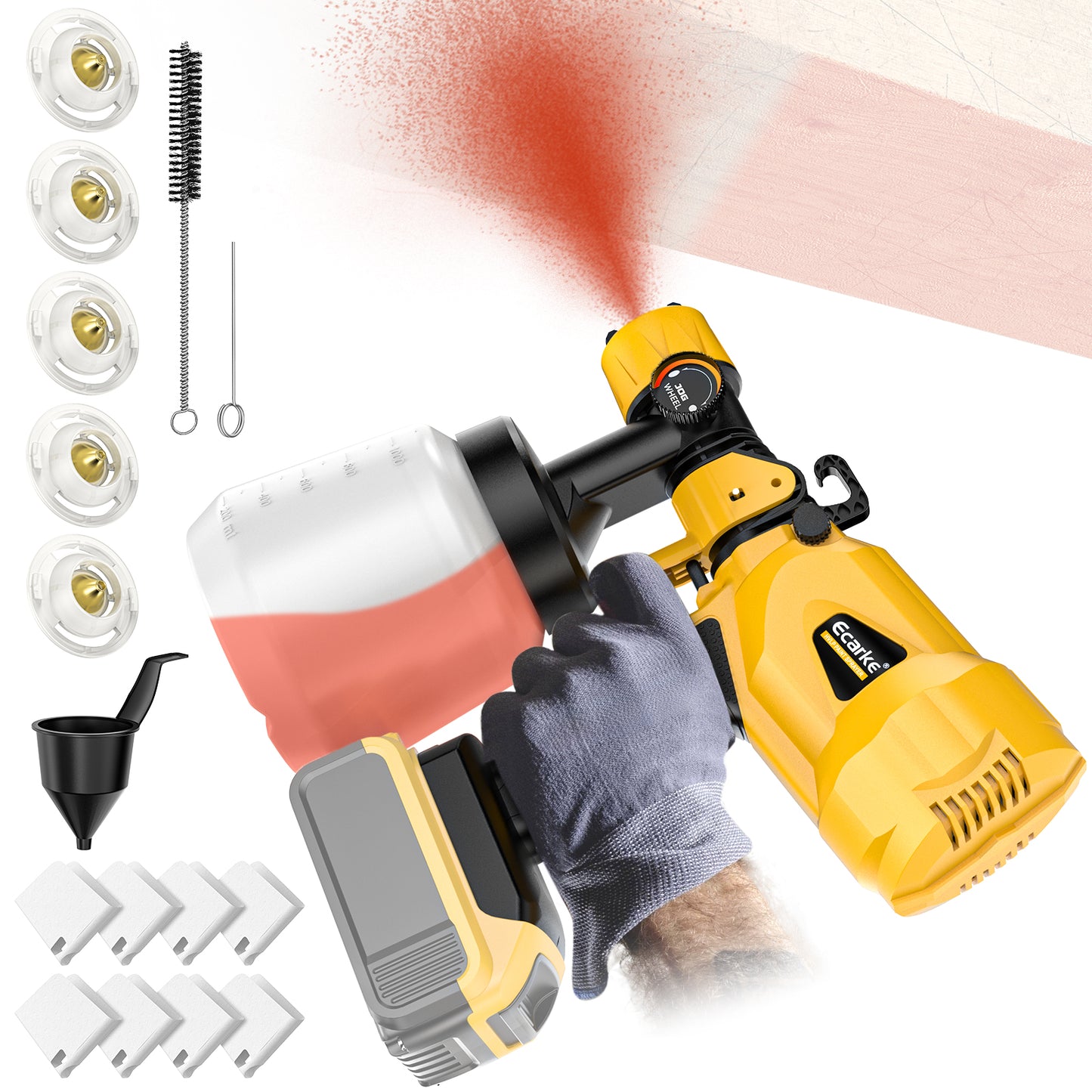 Ecarke Cordless Paint Sprayer for DeWALT Battery