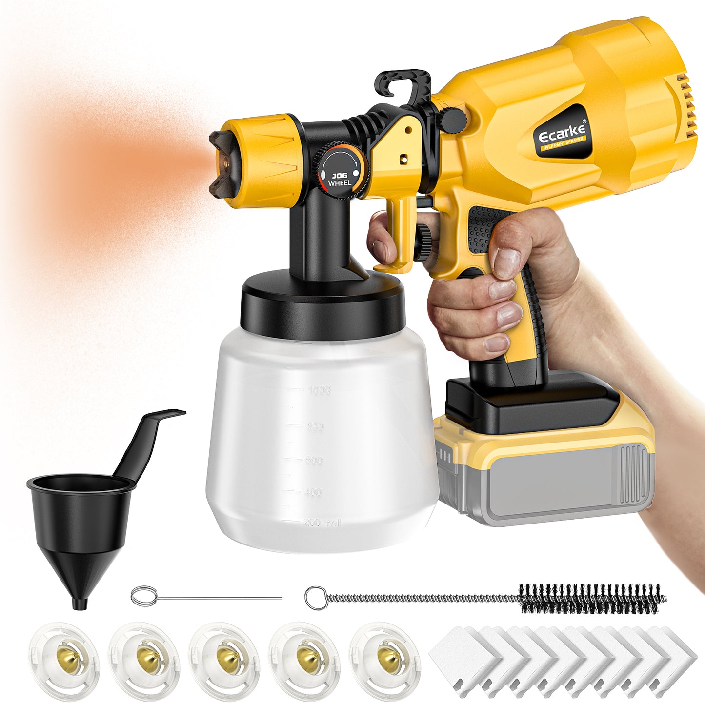 Ecarke Cordless Paint Sprayer for DeWALT Battery