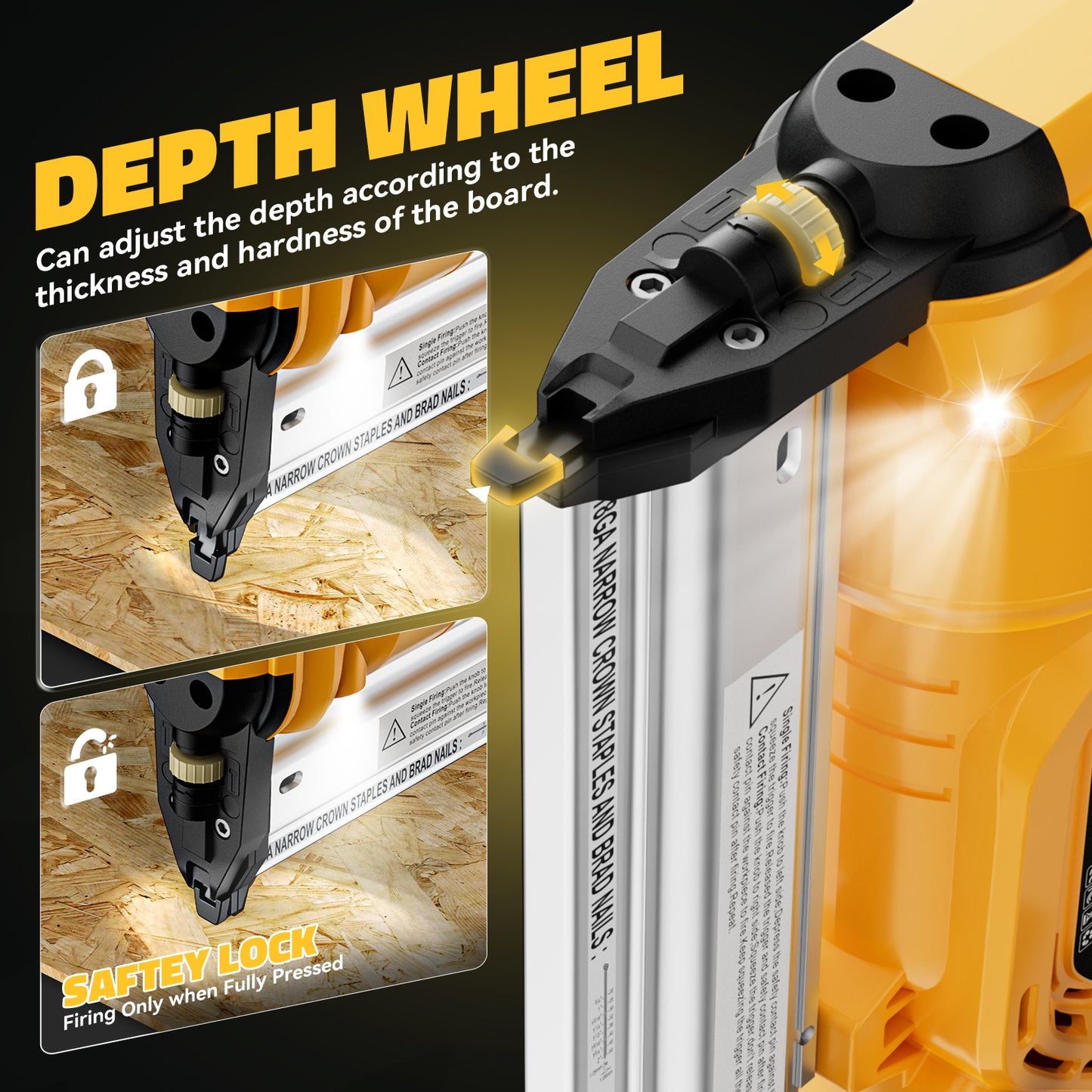 Ecarke 2 in 1 Brad Nailer Cordless Stapler for DeWalt 18V