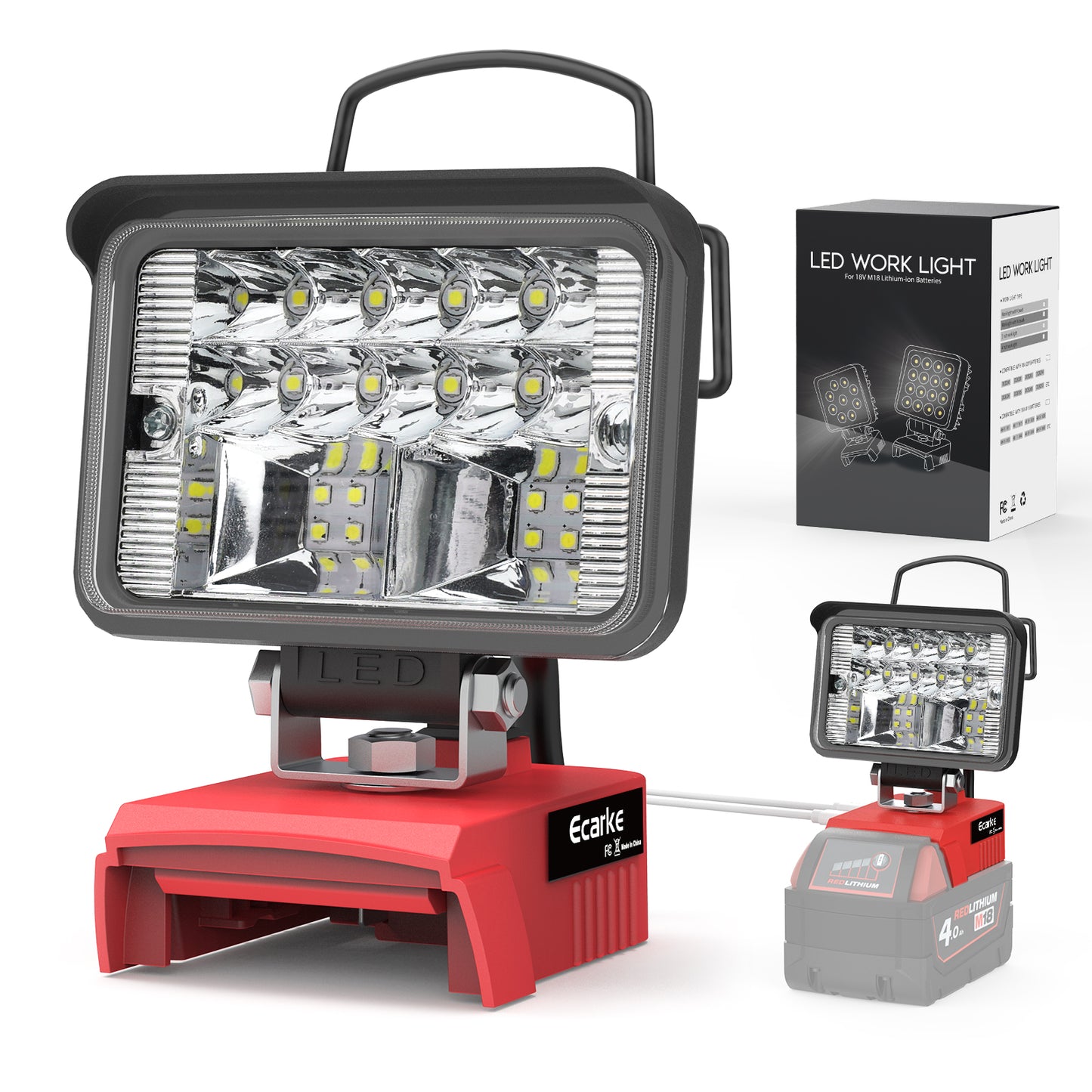 20W Handheld LED Work Light for Milwaukee M18 Battery