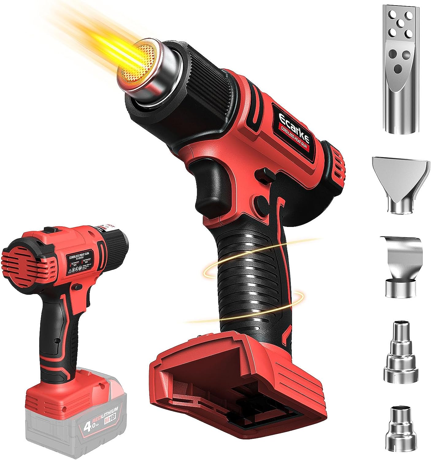 Cordless Heat Gun for Milwaukee M18 18V Battery - Adjustable Temperature