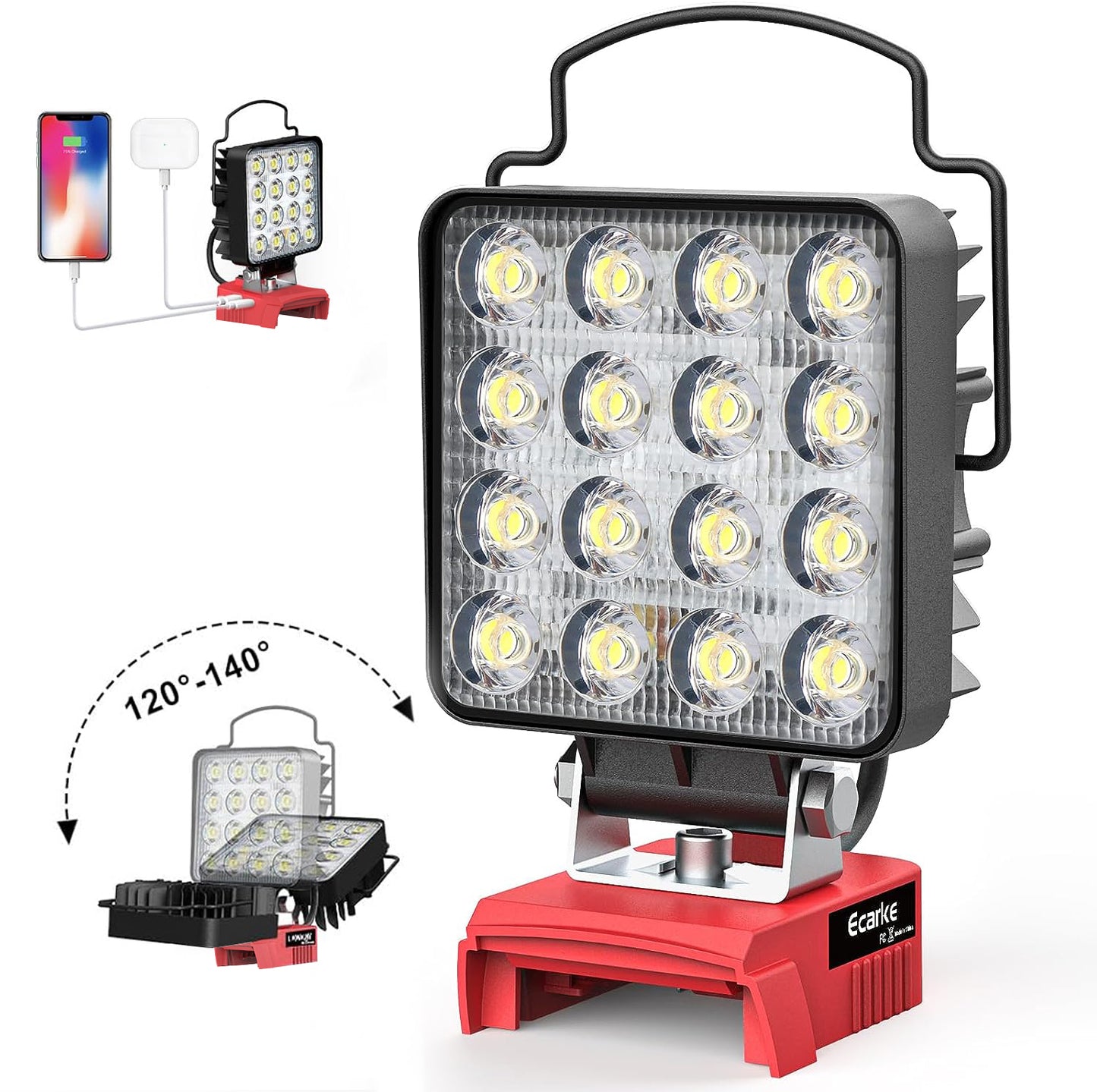 48W LED Work Light for Milwaukee M18 18V Battery