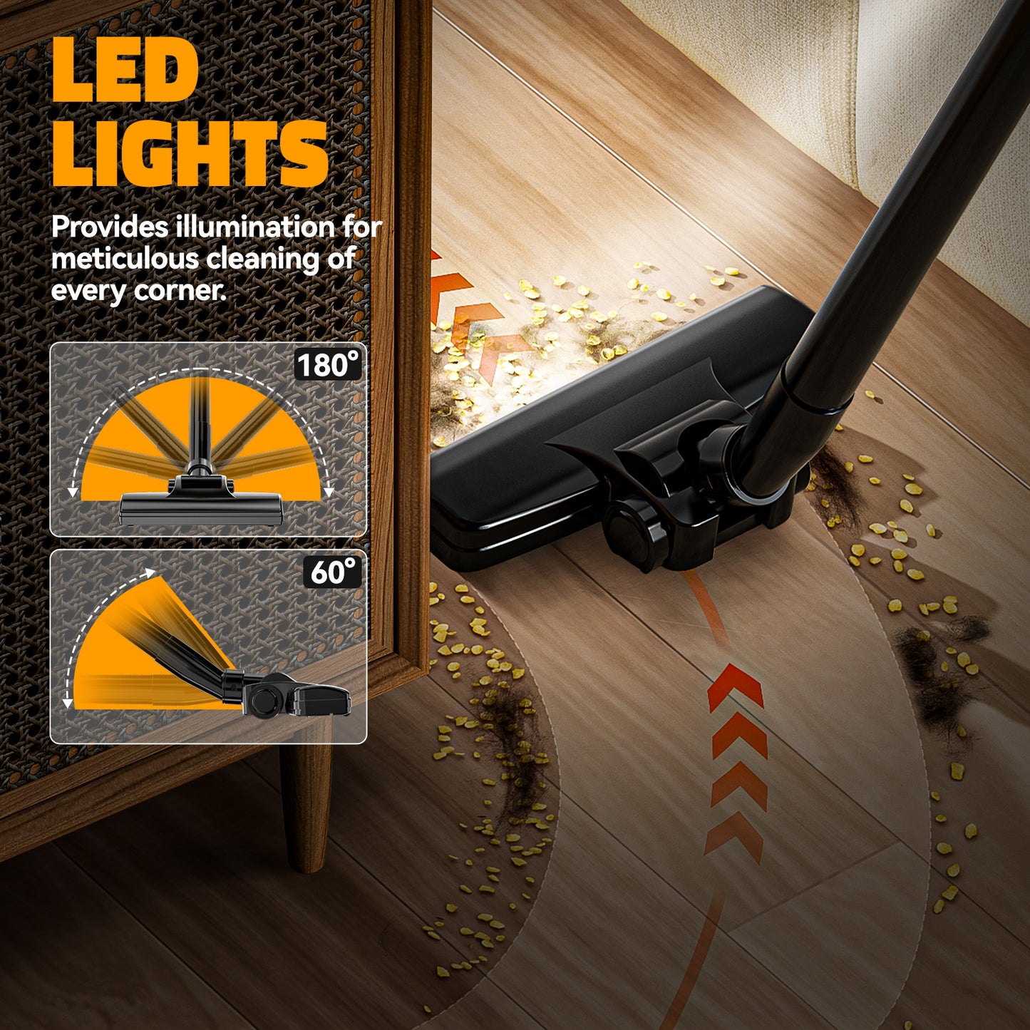Ecarke Cordless Vacuum Cleaner Compatible with DeWALT 20v Battery