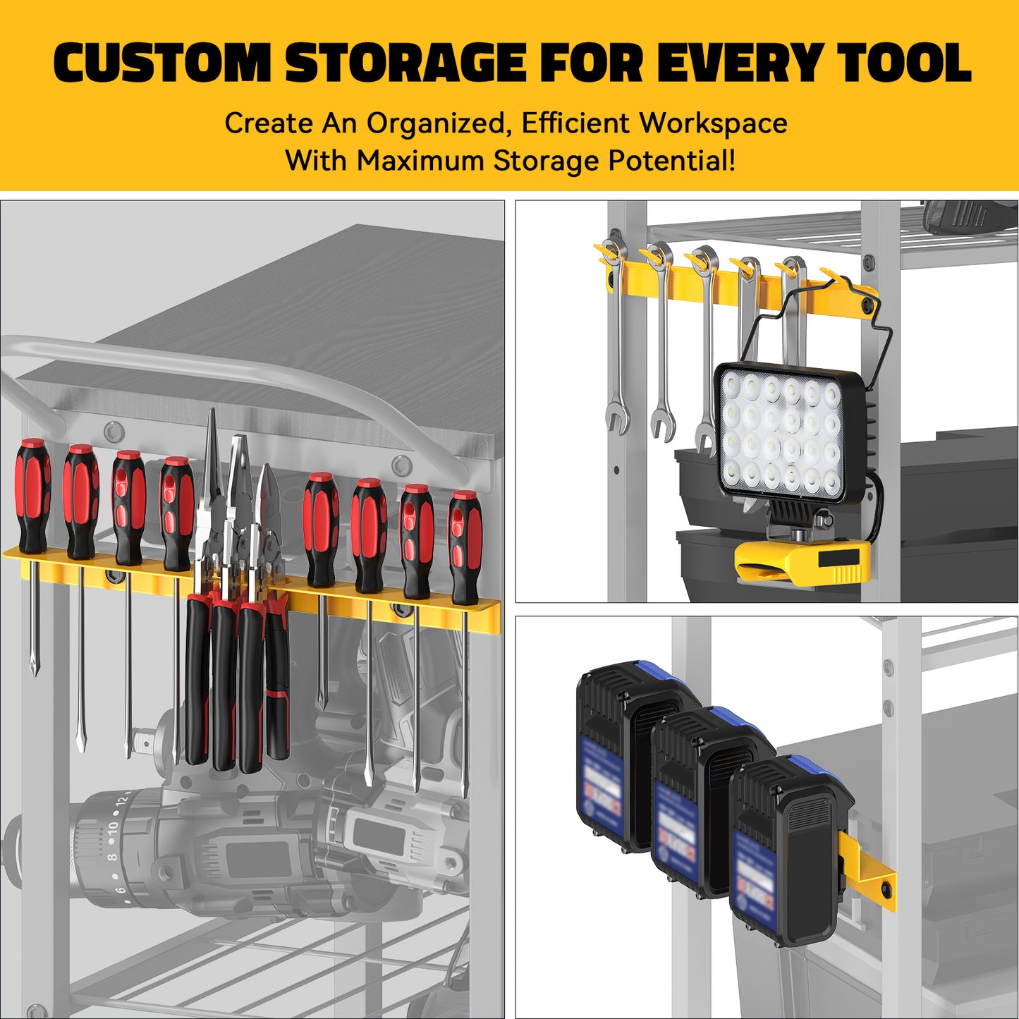 Workbench with Pegboard for DeWalt Tools