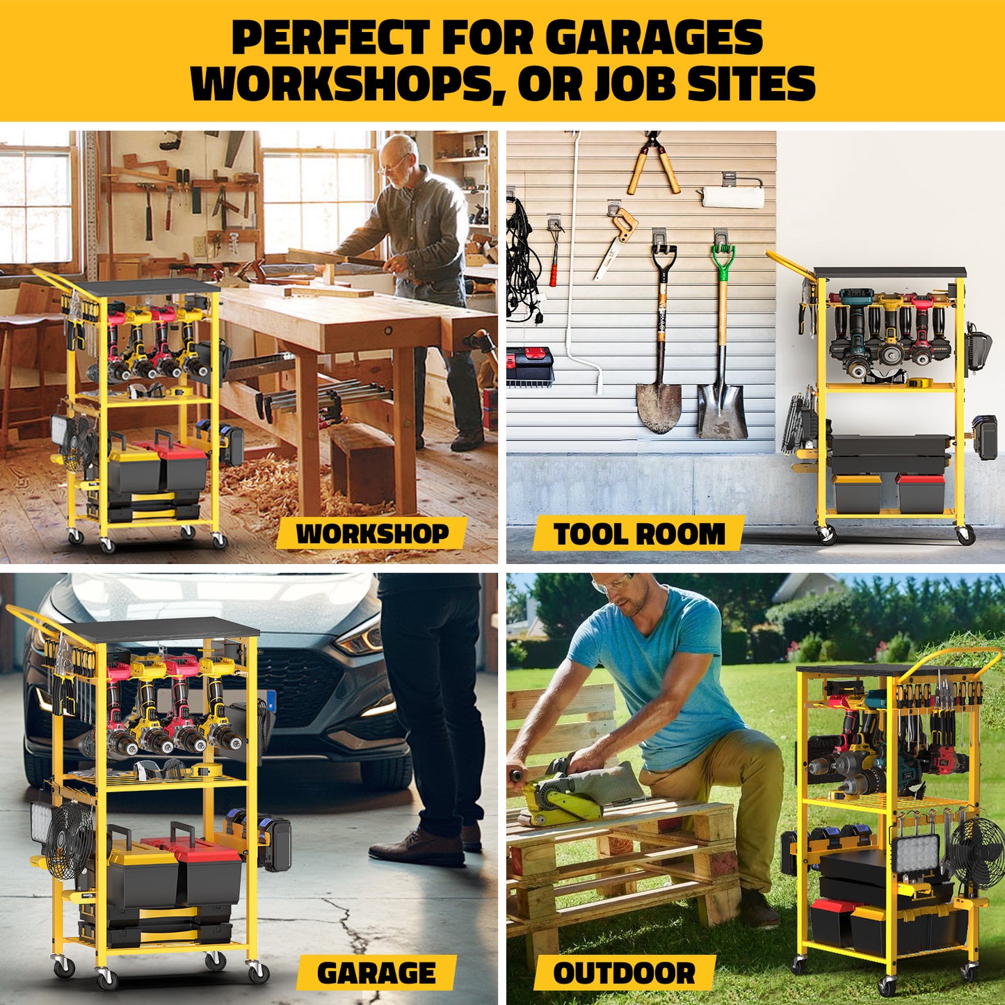 Workbench with Pegboard for DeWalt Tools