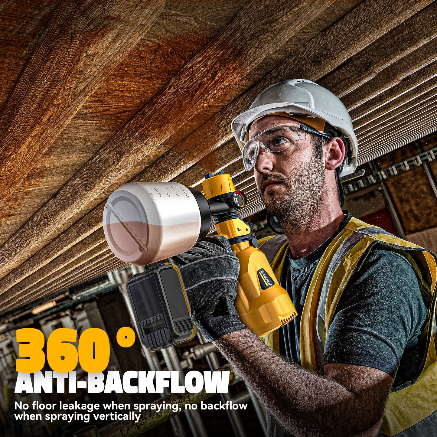 Ecarke Cordless Paint Sprayer for DeWALT Battery