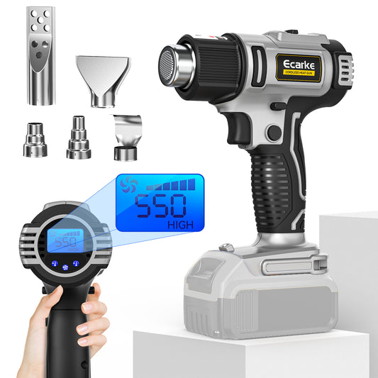 Cordless Heat Gun for Dewalt 20V Battery - LCD Digital Display