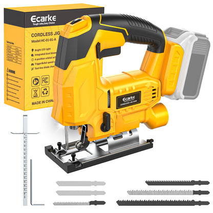 Ecarke Cordless Jig Saw Compatible With Dewalt 20V Max Battery (Exclude Battery)