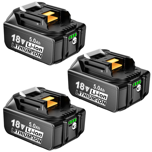 Ecarke 3Packs 5.0Ah 18-Volt Replace for 18V Battery