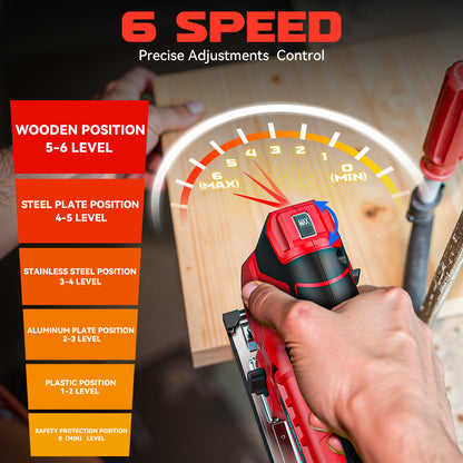 Ecarke Cordless Jig Saw Compatible With Milwaukee 18V Battery (Without Battery)