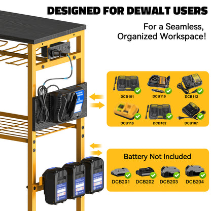 Workbench with Pegboard for DeWalt Tools