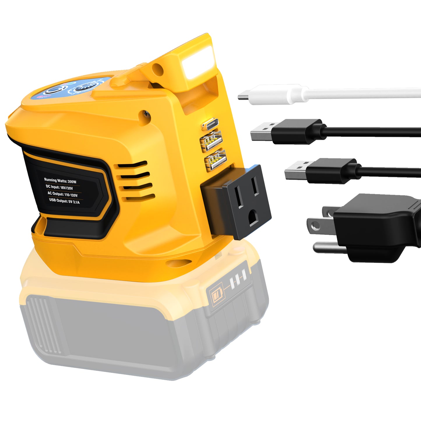 Usb Charger Dewalt 20v Battery To Cord Adapter Dewalt Battery Usb