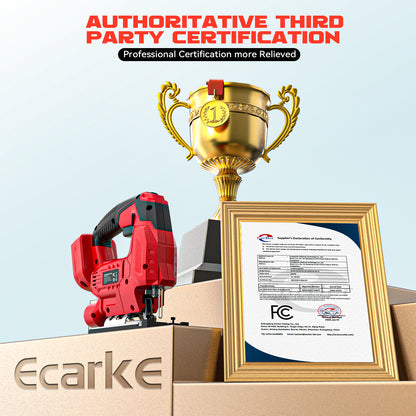 Ecarke Cordless Jig Saw Compatible With Milwaukee 18V Battery (Without Battery)
