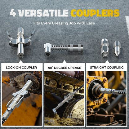 Ecarke Cordless Grease Gun Compatible with DeWalt 20V Battery (Tool Only)