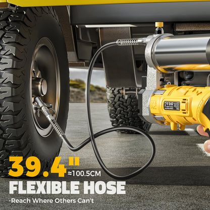 Ecarke Cordless Grease Gun Compatible with DeWalt 20V Battery (Tool Only)