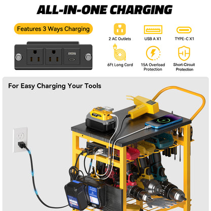 Workbench with Pegboard for DeWalt Tools