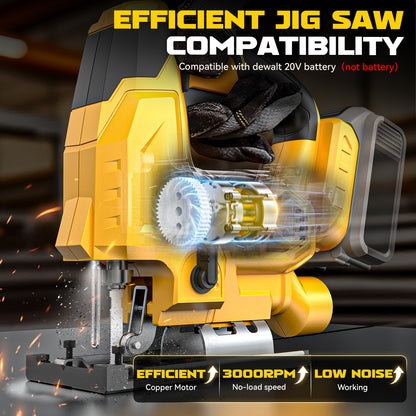 Ecarke Cordless Jig Saw Compatible With Dewalt 20V Max Battery (Exclude Battery)