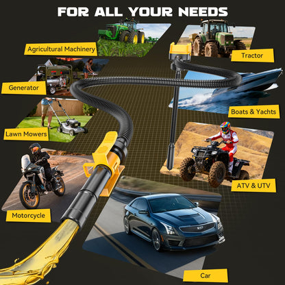 Ecarke Auto Shut-Off 3.2GPM Cordless Fuel Transfer Pump, Compatible with DeWalt 20V Milwaukee 18V Battery (No Battery)