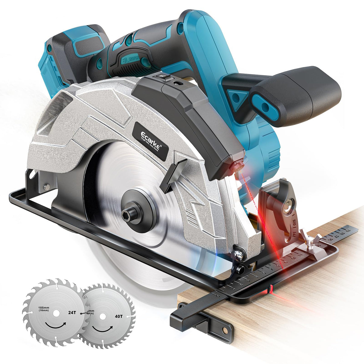 Best circular saw with additional blades on a white background