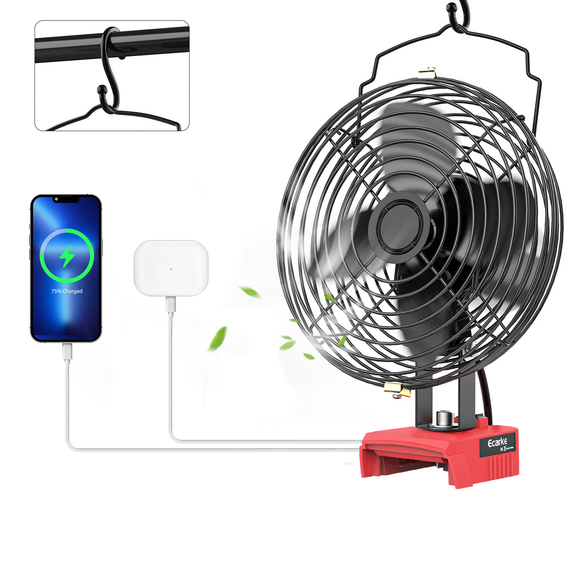 milwaukee battery operated fan