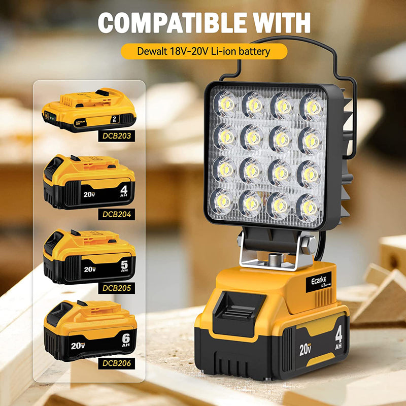 48W LED Work Light for Dewalt 20V Battery Ecarke